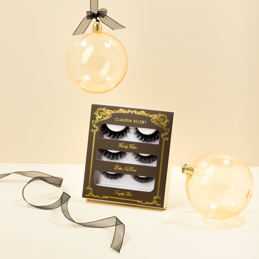 Flutter Around The Christmas Tree - Christmas Lash Extension Lashes Trio